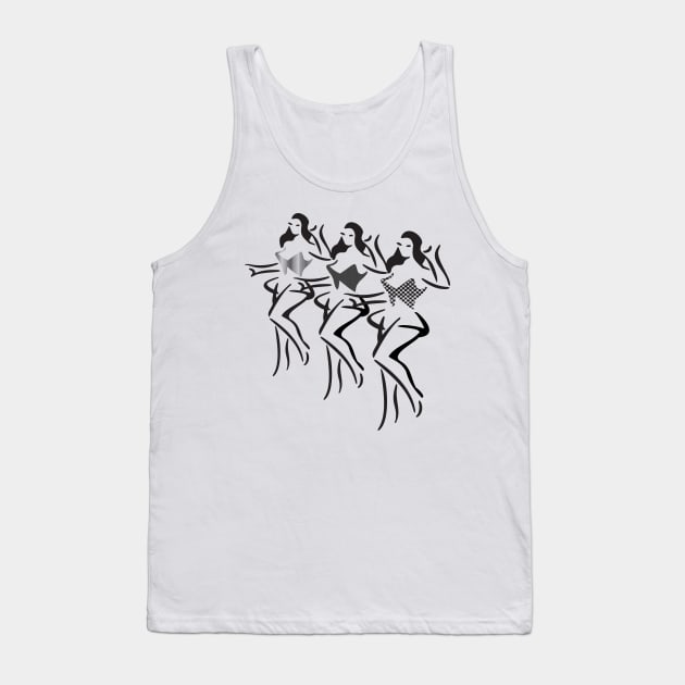 LINE DANCERS Tank Top by xposedbydesign